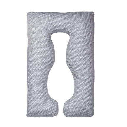 Moon - Bamboo Full Body Pregnancy Pillow U-Shaped - Grey