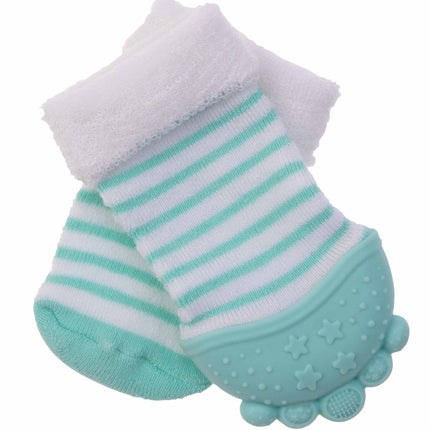 Nuby - Teething Socks - Aqua