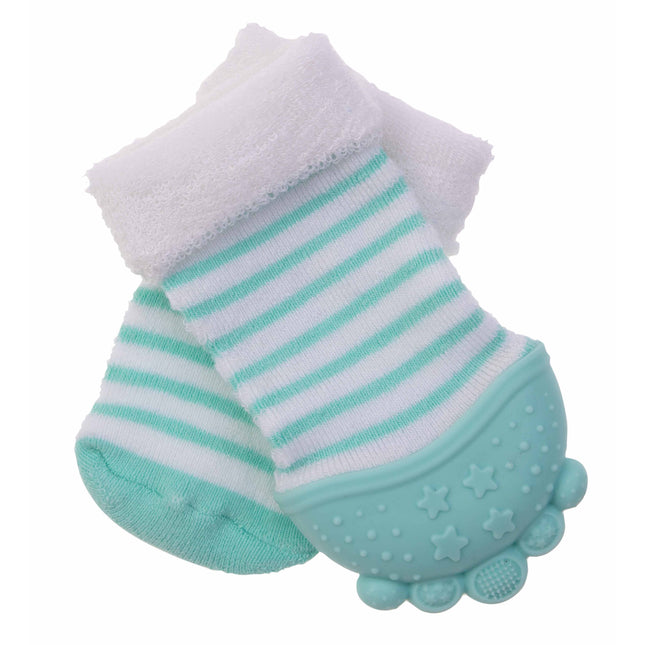Nuby - Teething Socks - Aqua