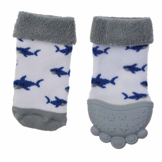 Nuby - Teething Socks - Grey