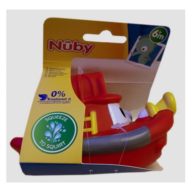 Nuby - Bath Time Boats - Red
