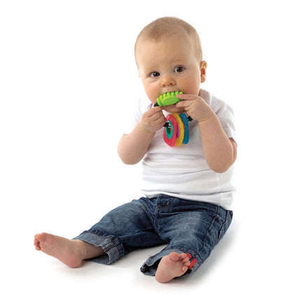 Textured Teething Shapes - Multi color