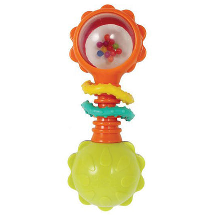 Playgro's engaging Twisting Barbell Rattle for baby's