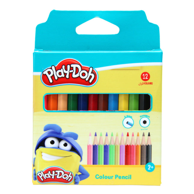 Playdoh - 12 Colours Half-Size Colour Pencil