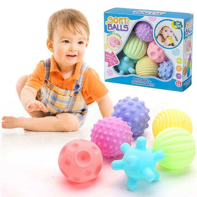 Tiny Bud - 6 Piece Multi-textured Ball Set - Development Toys