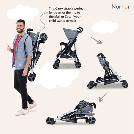 Nurtur Luca Lightweight Stroller - 0 - 36 M - Bee