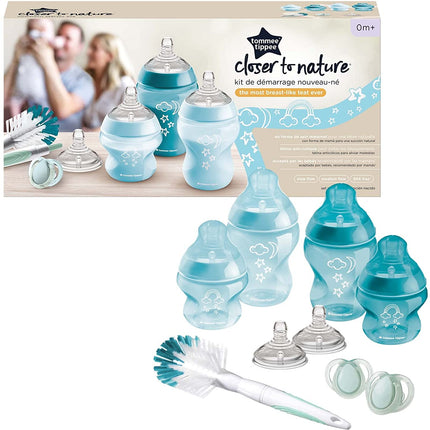 Tommee Tippee - Closer To Nature Starter Set Bottle Kit - Blue Stars