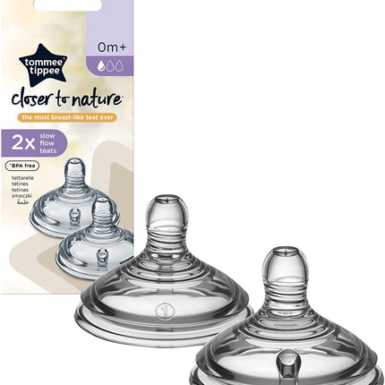 Tommee Tippee - Closer to Nature Slow Flow Teats - Pack of 2