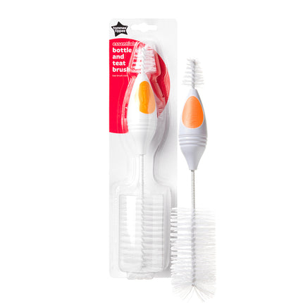 Tommee Tippee - Essentials Bottle & Teat Brush - Orange