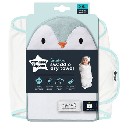 Tommee Tippee - Percy The Penguin Gro White Towel