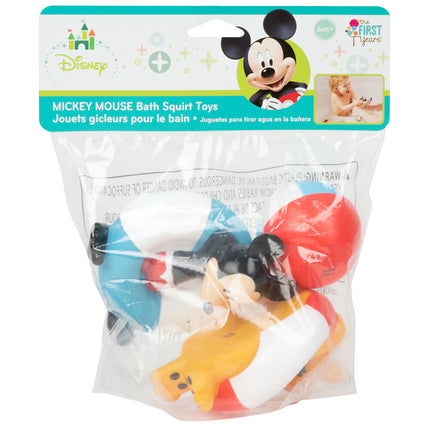 Bath Toy Mickey Squirtie Pack of 3