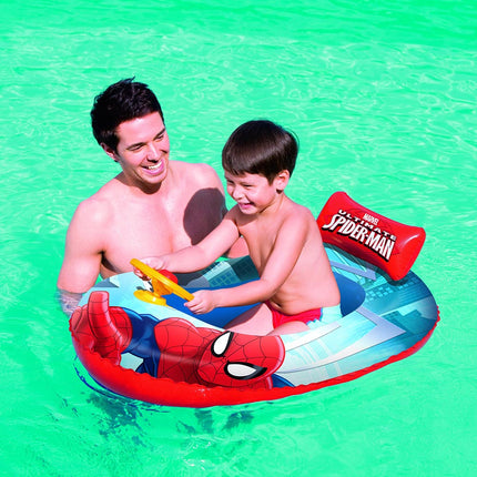 Multicolored Marvel Comics Spiderman Inflatable Boat for Kids