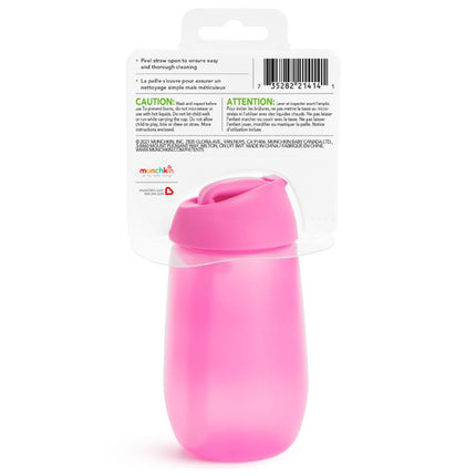 Child-Friendly Munchkin Pink Straw Sippy Cup