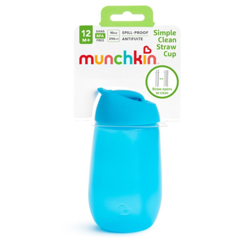 Munchkin Simple Clean Straw Cup - Pink - 10 oz