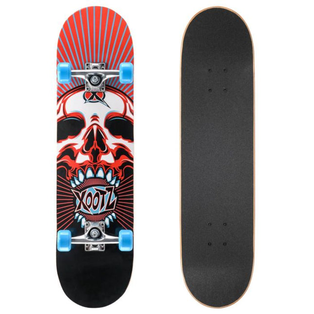 Xootz - 31" Double Kick Skateboard- Skull