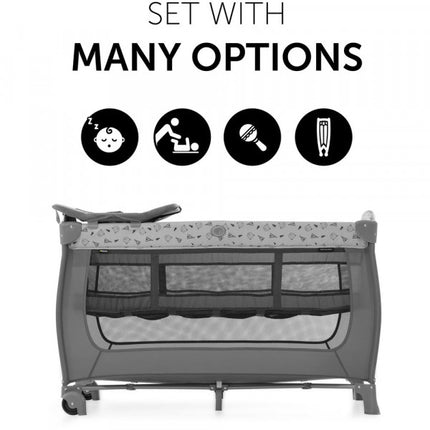 Hauck Nordic Grey Baby Cot