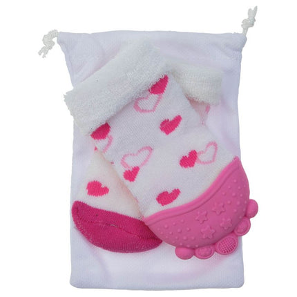 Teething Socks - Pink