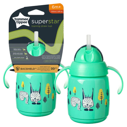 Tommee Tippee - Superstar Training Straw Cup 300ml - Green