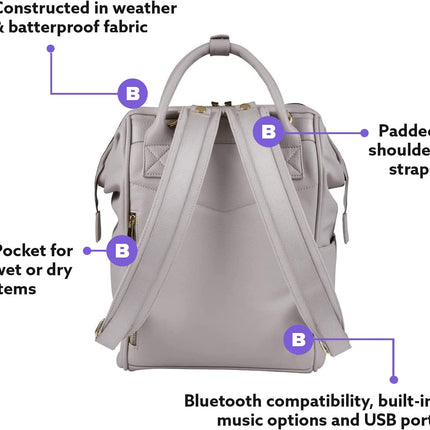 Bababing Backpack for Men in Grey